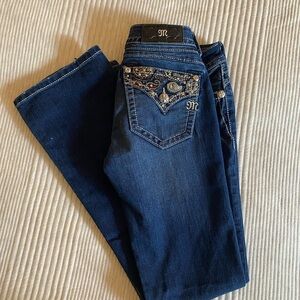 Miss me signature boot low rise jean